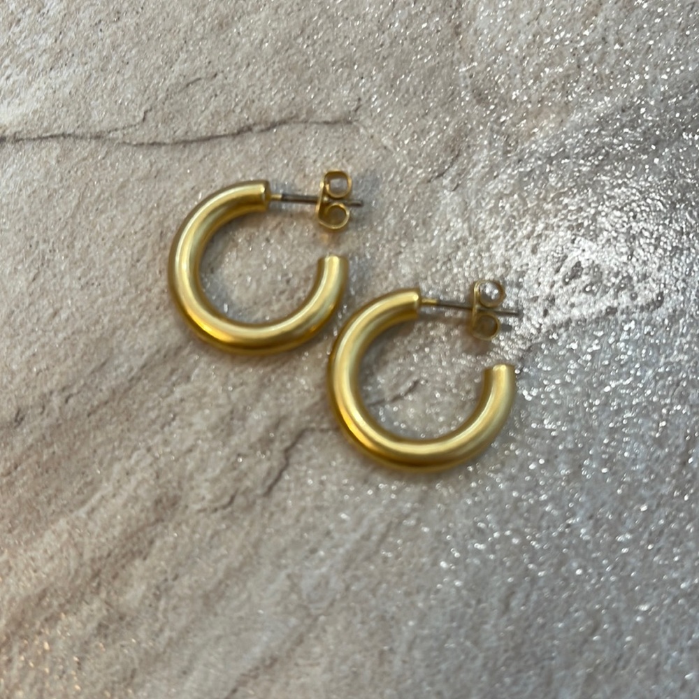 Madewell Chunky Small Hoop Earrings